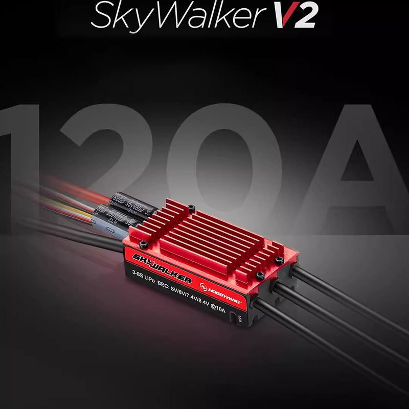 Hobbywing SkyWalker 120A-V2-UBEC Brushless ESC with Reverse